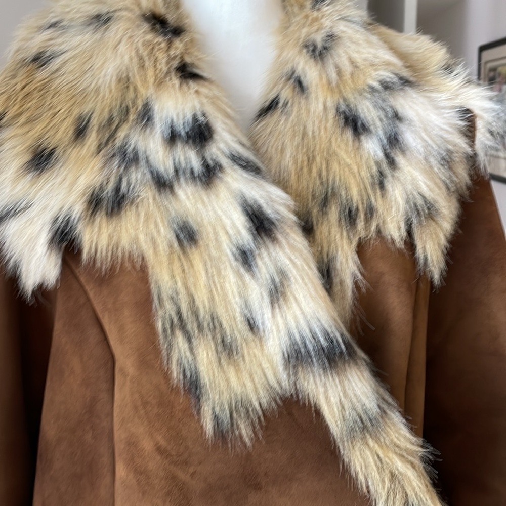 Faux suede jacket - Picture 2 of 5
